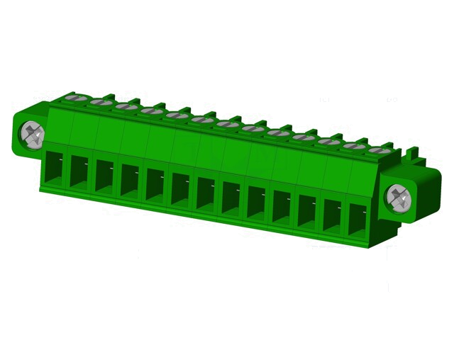 Connector: ontkoppelbare terminal strip; stekker; vrouwelijk Connector: ontkoppelbare terminal strip; stekker; vrouwelijk